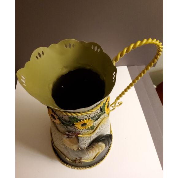 Handmade Farmhouse Metal Rooster Pitcher - Picture 4 of 4